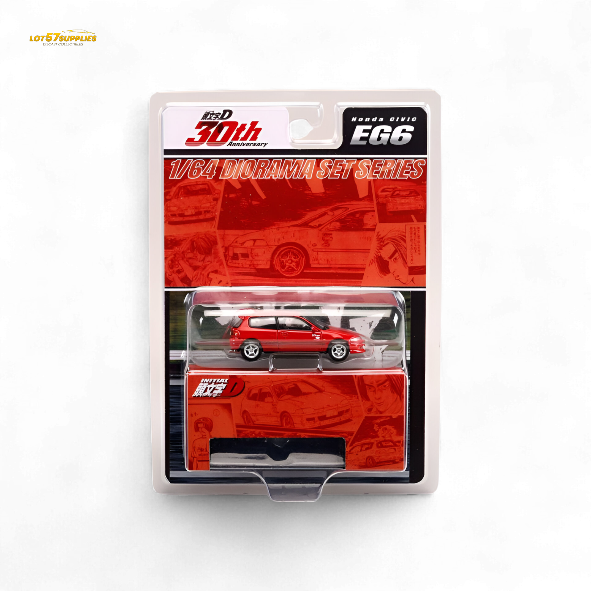 Hobby Japan Honda Civic EG6 Red 1:64