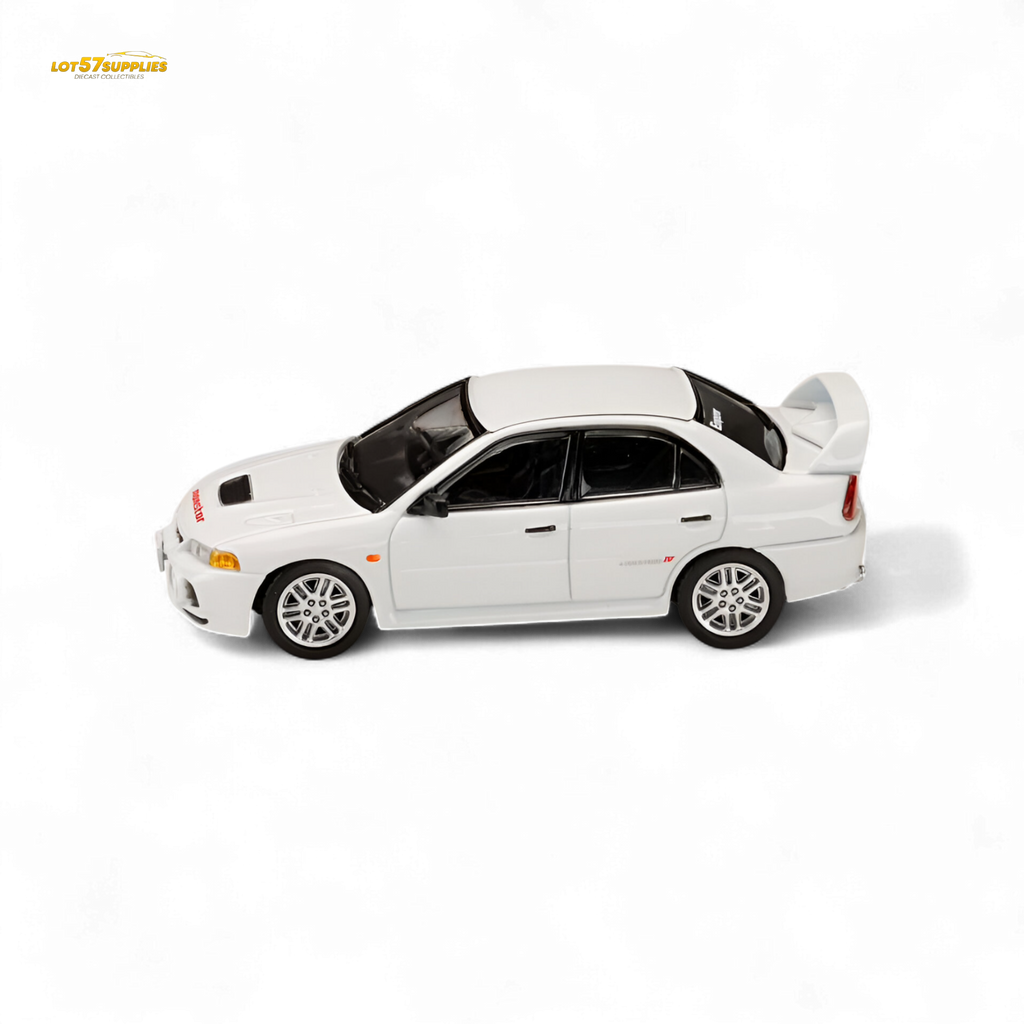 Hobby Japan Mitsubishi Lancer Evolution IV White 1:64