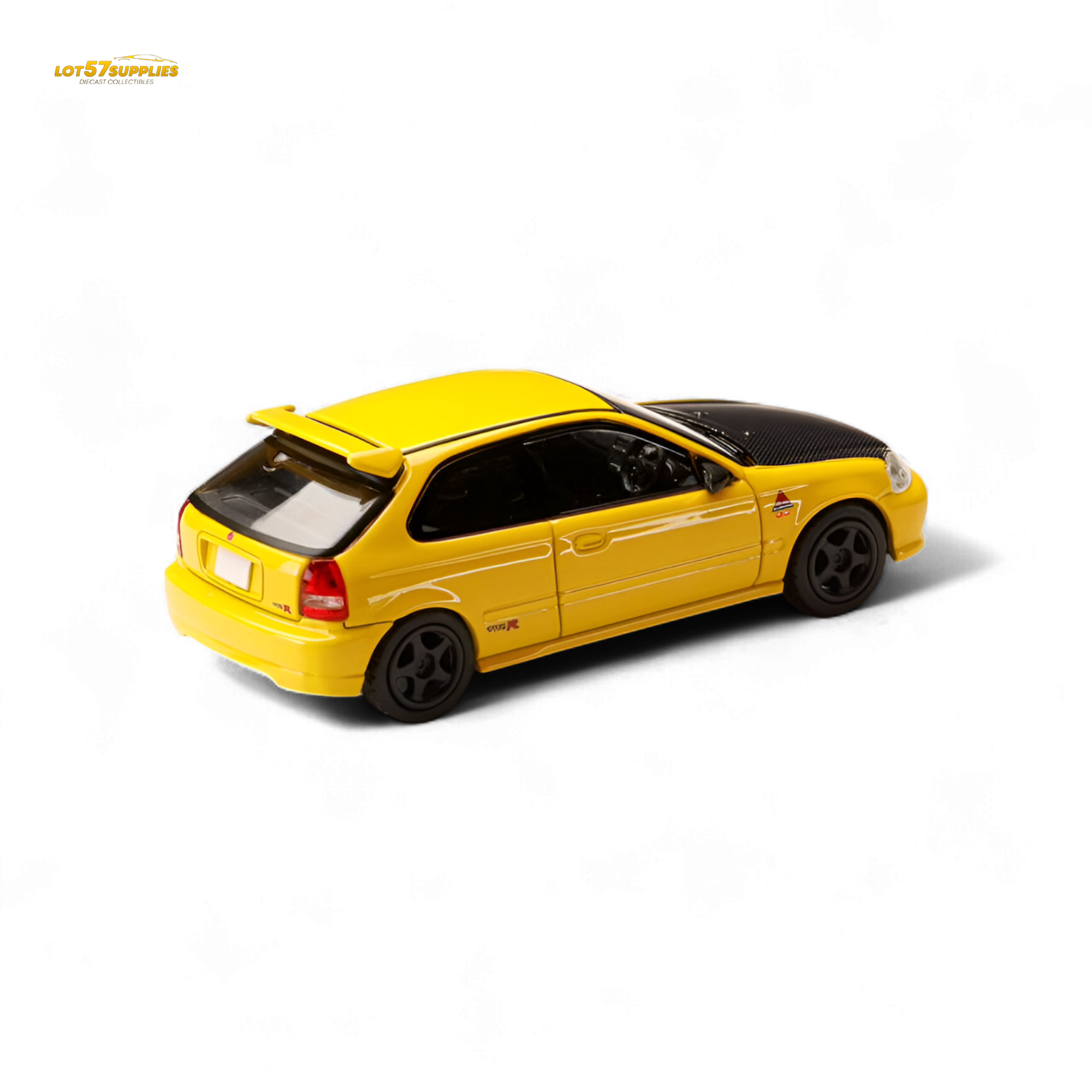 Hobby Japan Honda Civic EK9 Yellow 1:64