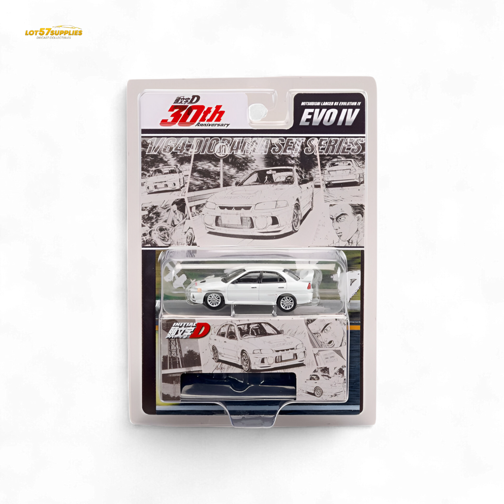 Hobby Japan Mitsubishi Lancer Evolution IV White 1:64
