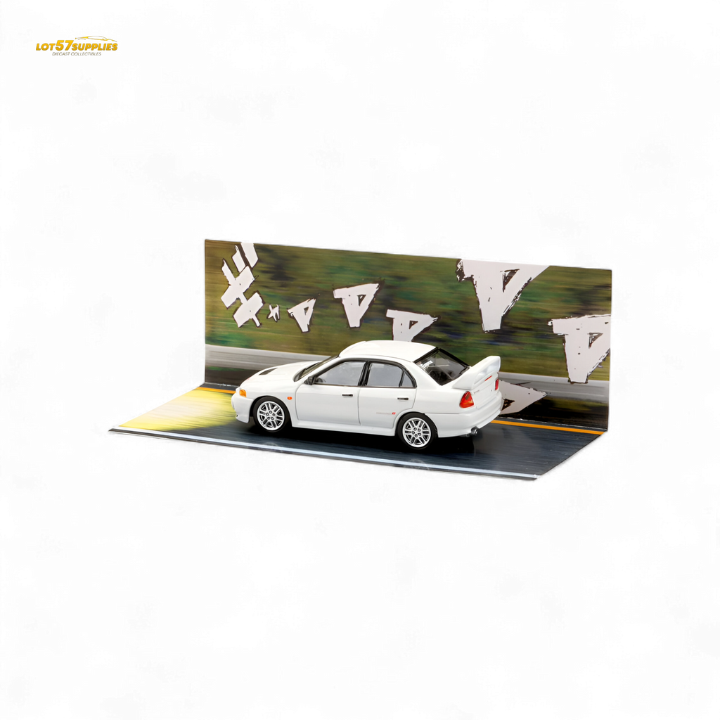 Hobby Japan Mitsubishi Lancer Evolution IV White 1:64