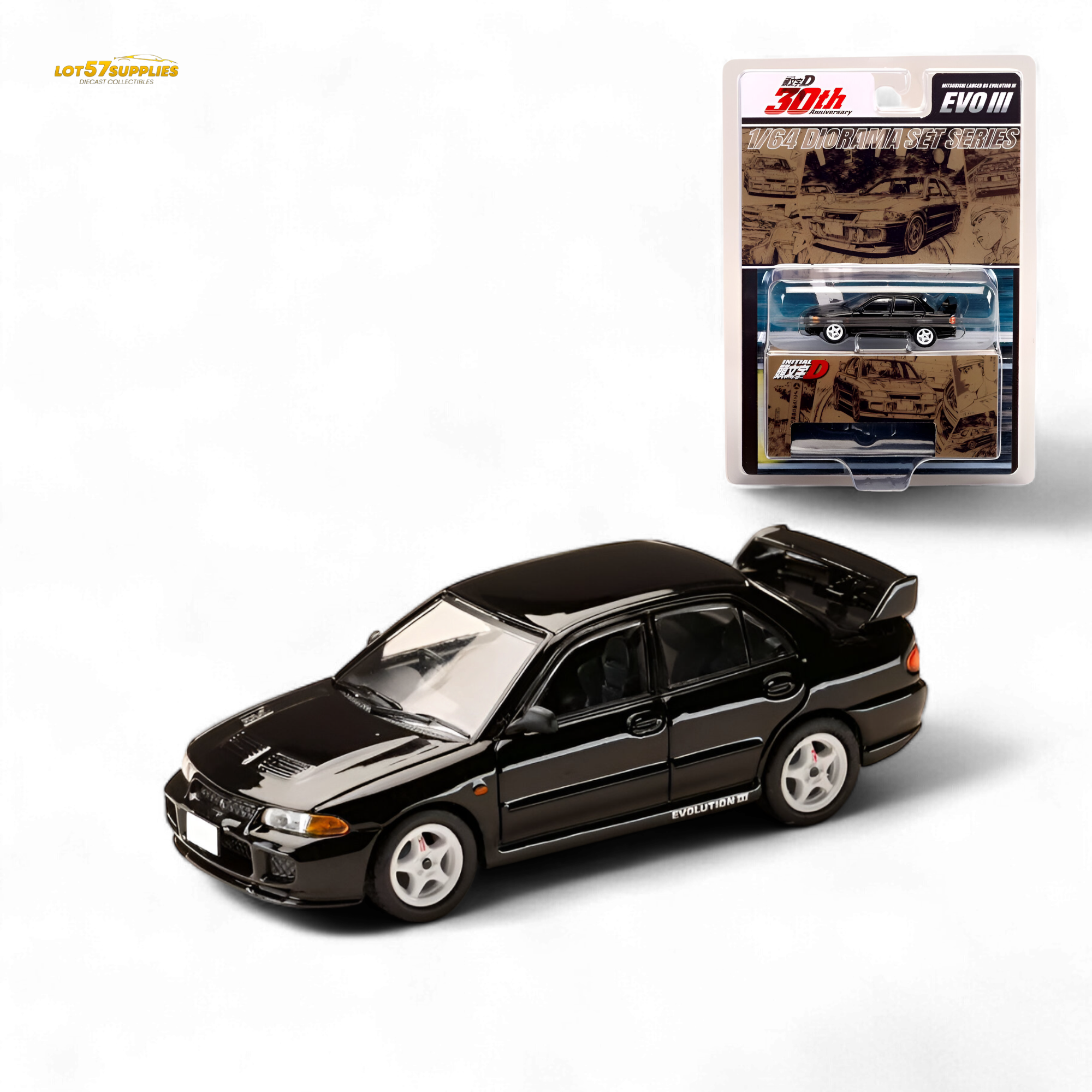 Hobby Japan Mitsubishi Lancer Evo III Black 1:64
