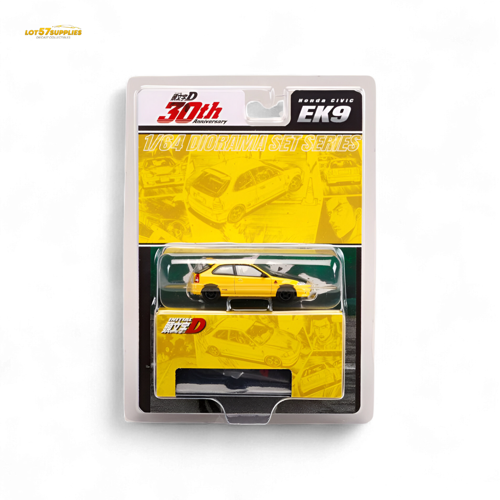 Hobby Japan Honda Civic EK9 Yellow 1:64