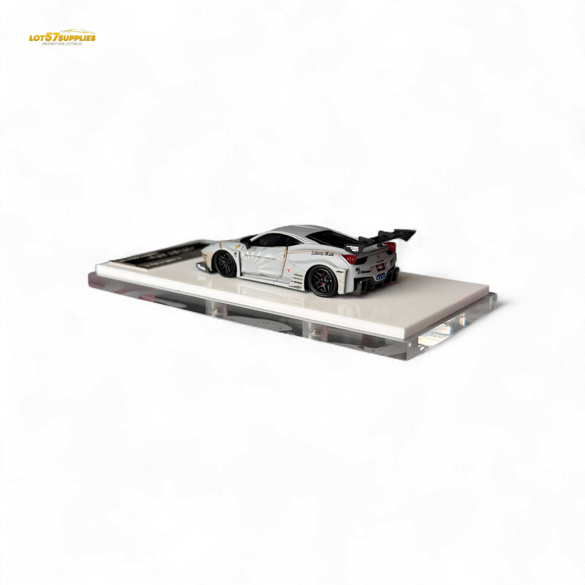 Flame LB458GT LB Wide-Body - Matte Grey 1:64