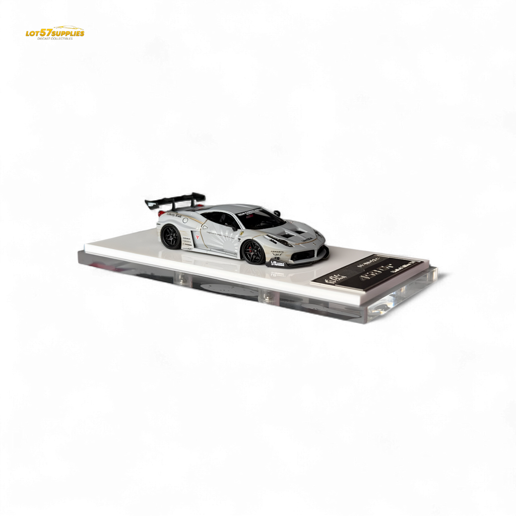 Flame LB458GT LB Wide-Body - Matte Grey 1:64