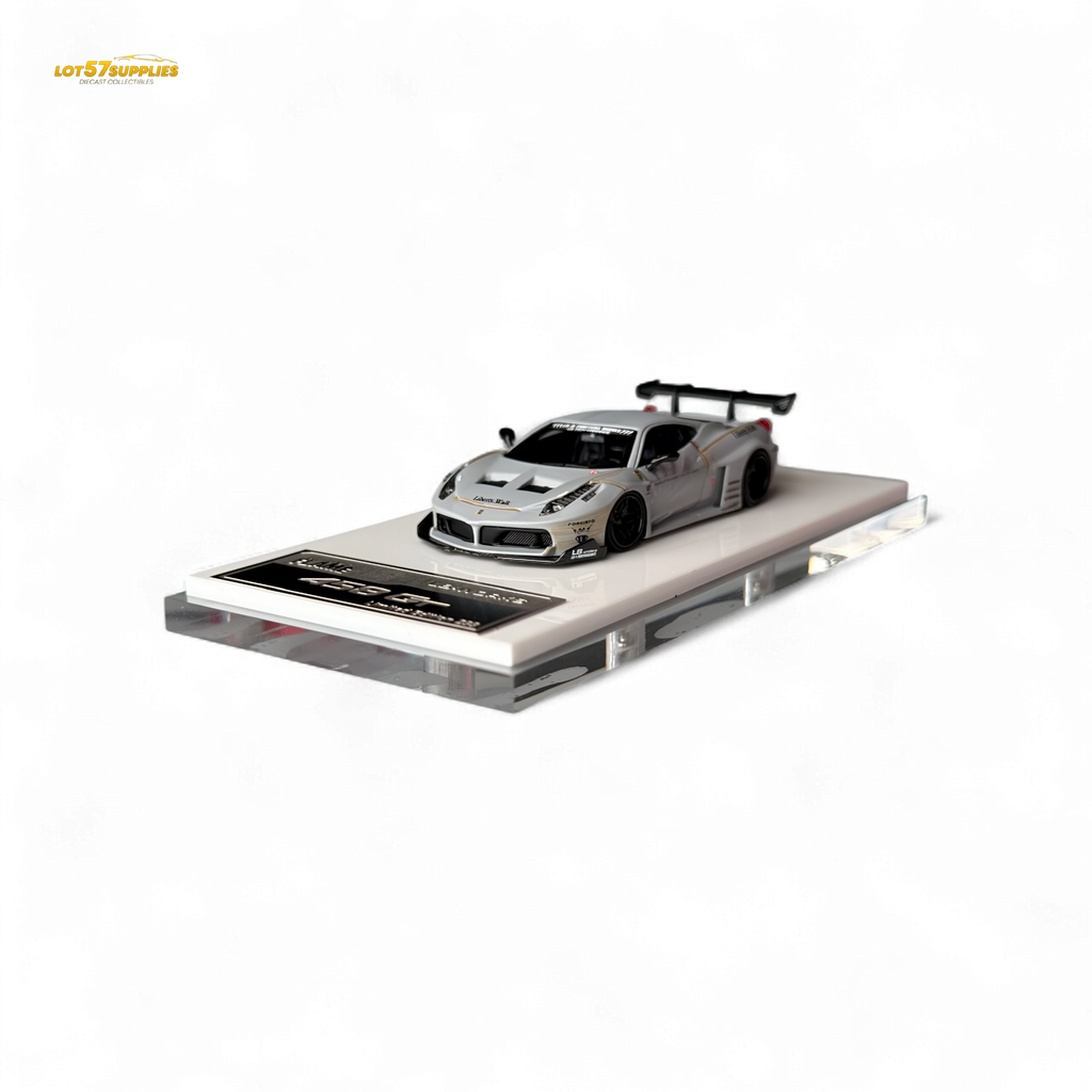 Flame LB458GT LB Wide-Body - Matte Grey 1:64