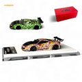 Flame Ferrari 458 GT LB Wide-Body - Takashi Murakami Flower Livery - Glows in dark 1:64 Resin