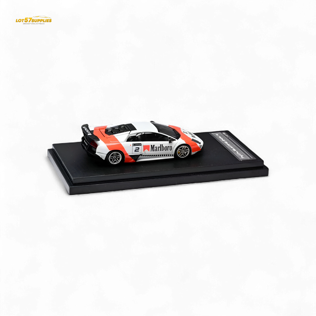 High Rev Model Murcielago LP670-4 SV Red & White Livery 1:64