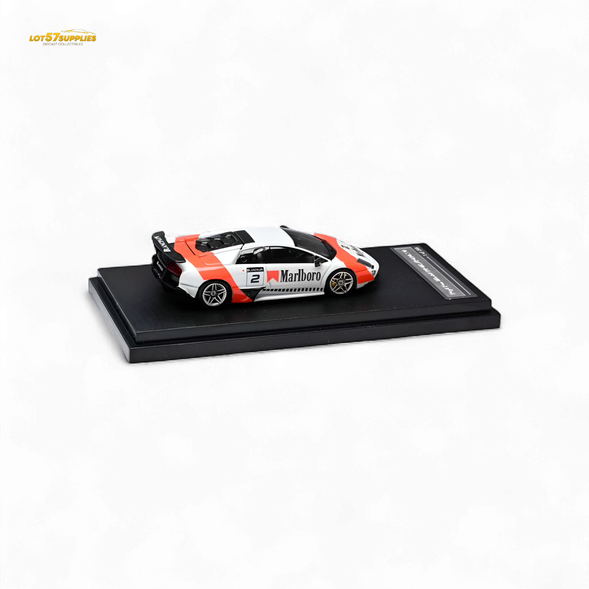 High Rev Model Murcielago LP670-4 SV Red & White Livery 1:64