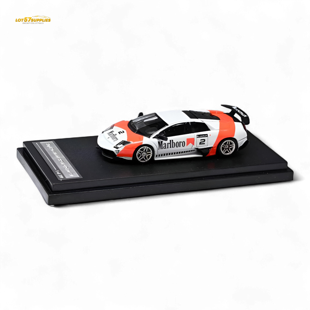 High Rev Model Murcielago LP670-4 SV Red & White Livery 1:64