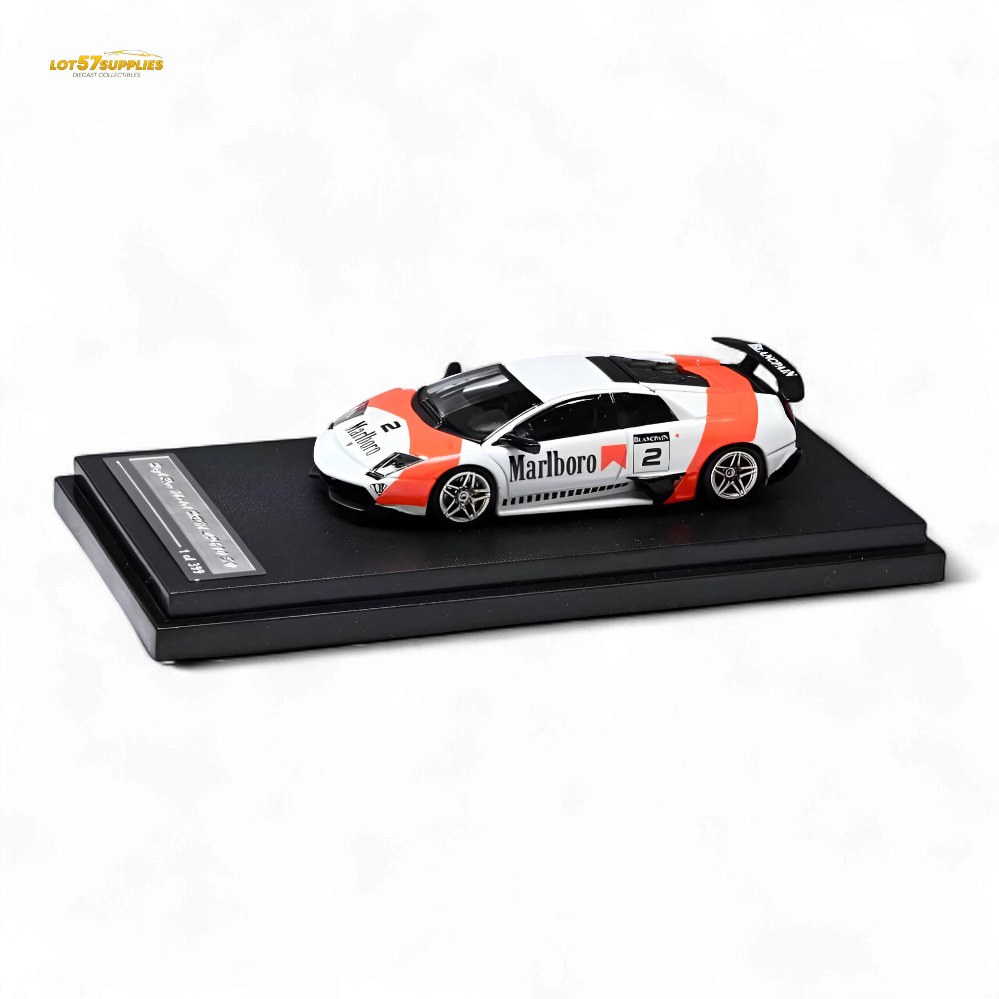 High Rev Model Murcielago LP670-4 SV Red & White Livery 1:64
