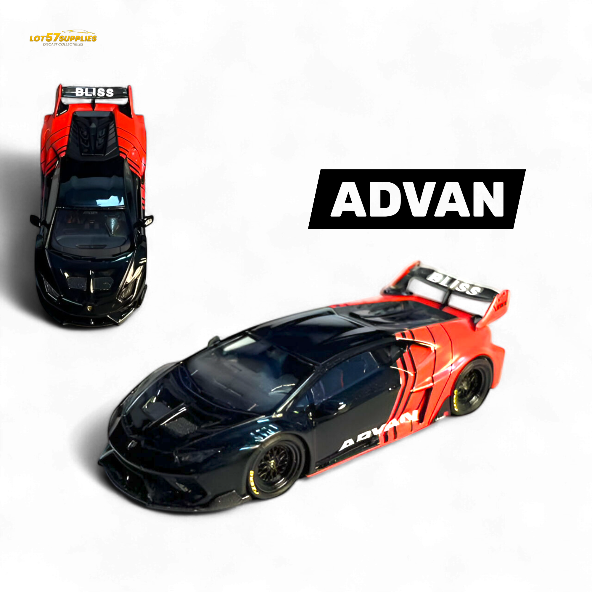 Flame Lamborghini Huracan GT LP610 ADVAN 1:64