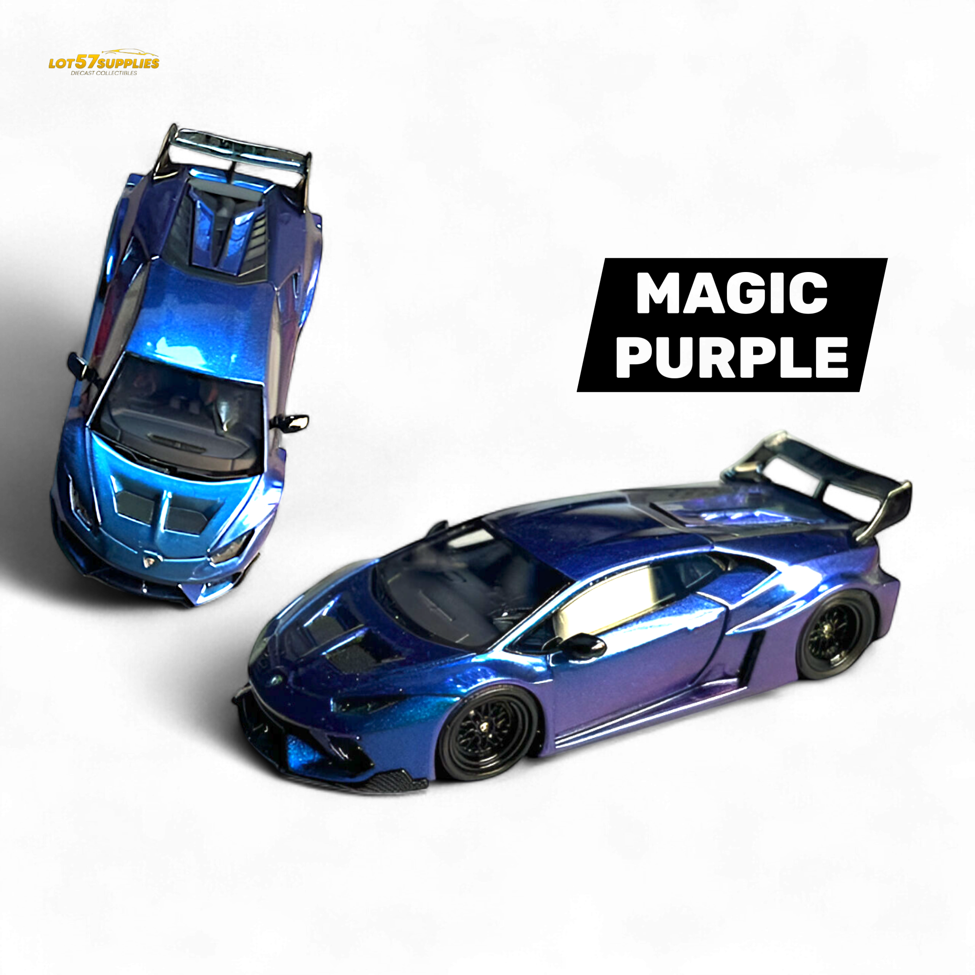 Flame Lamborghini Huracan GT LP610 Magic Purple 1:64