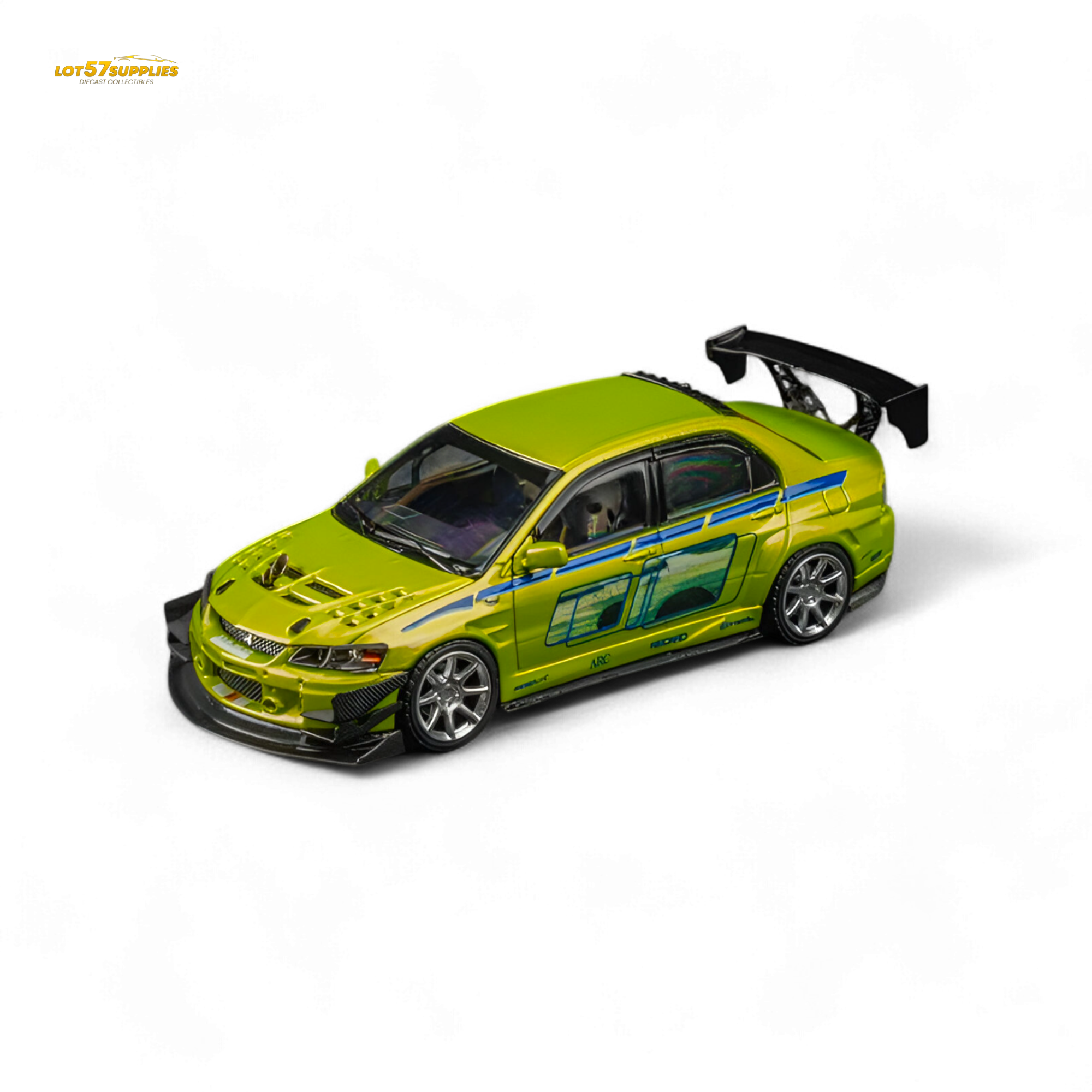 FindClassically Mitsubishi Lancer Evo 9 FNF Bryan Livery Green 1:64
