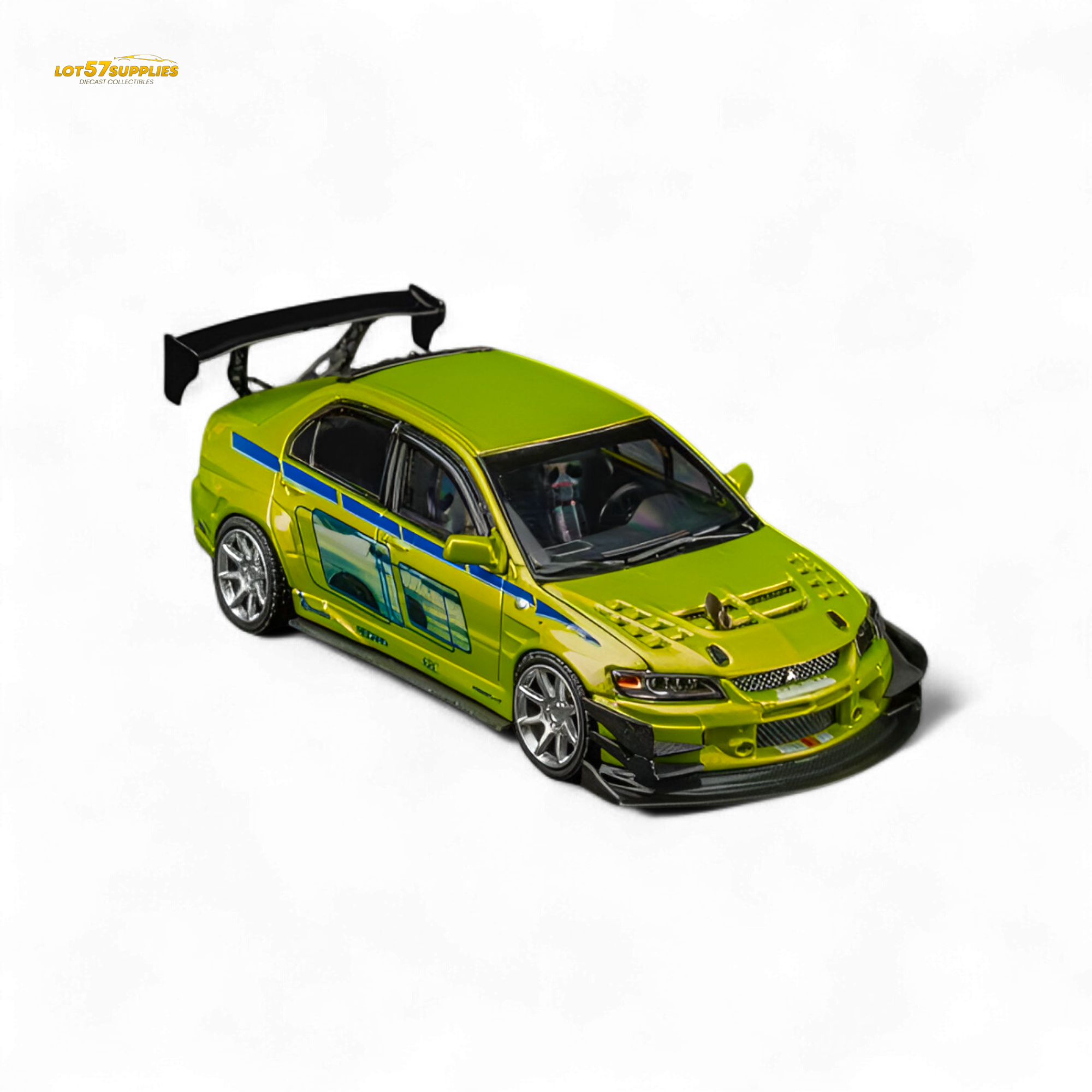 FindClassically Mitsubishi Lancer Evo 9 FNF Bryan Livery Green 1:64