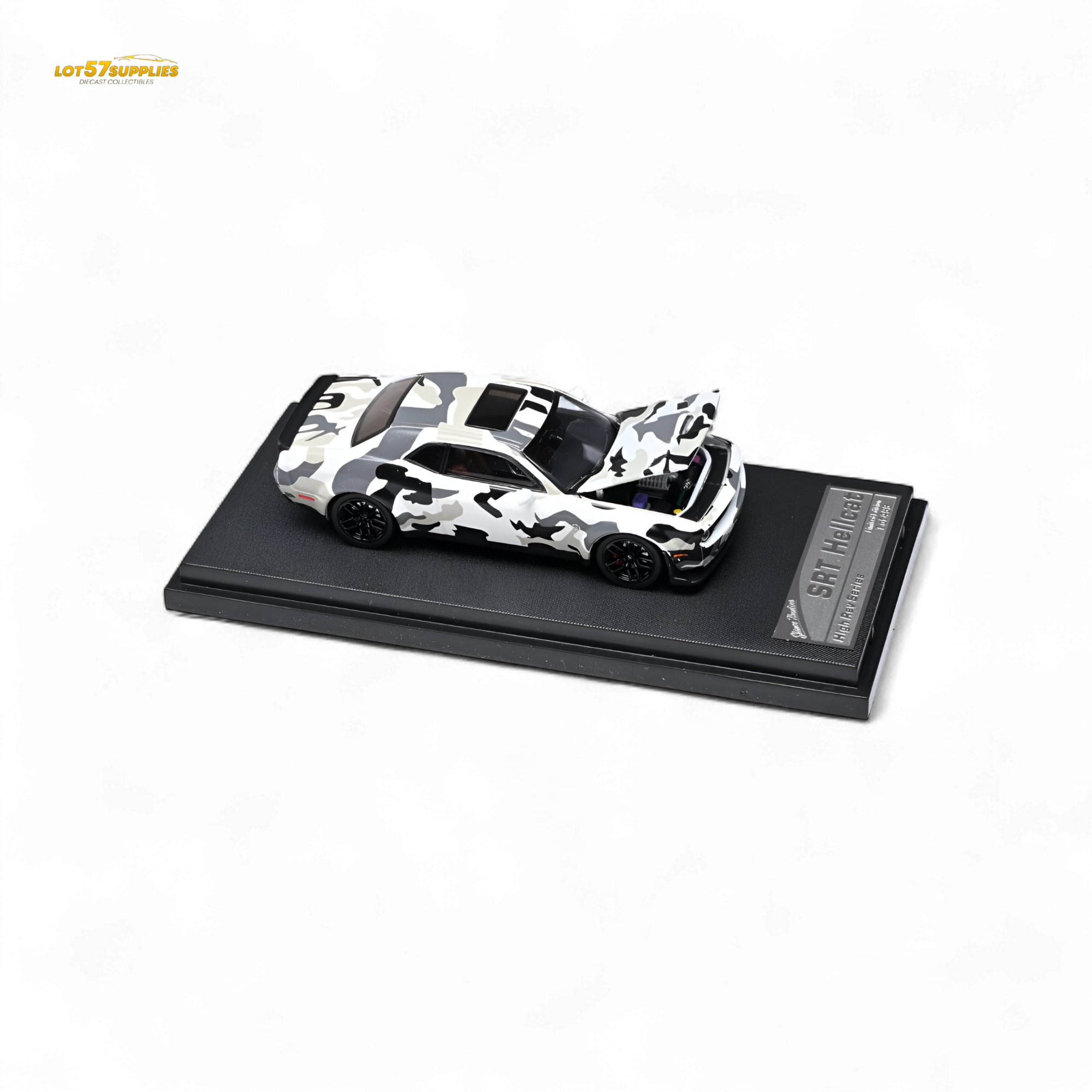 Stance Hunters Dodge Challenger SRT Hellcat Arctic Camo 1:64