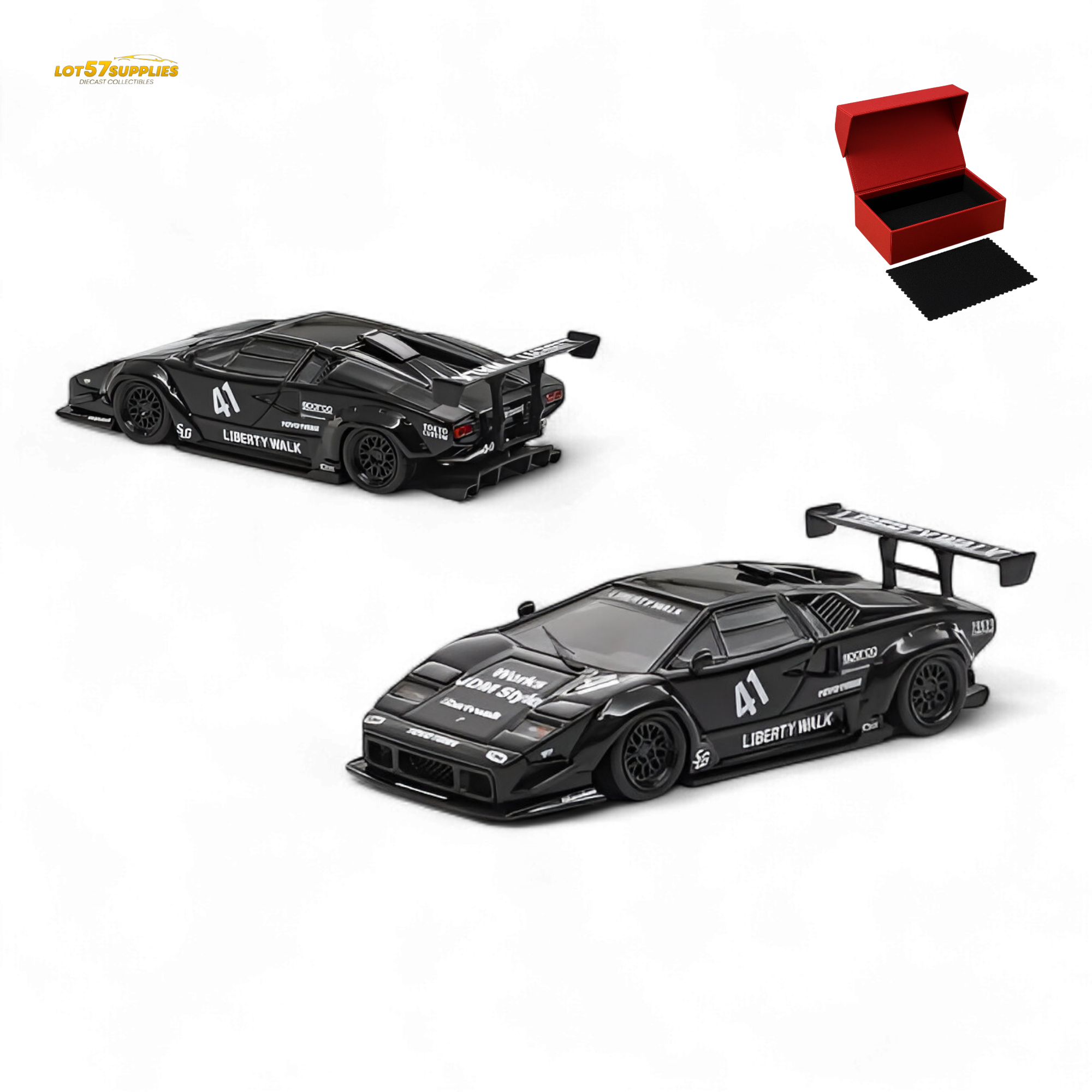 Vision64 Lamborghini Countach Luxury Version Black 1:64