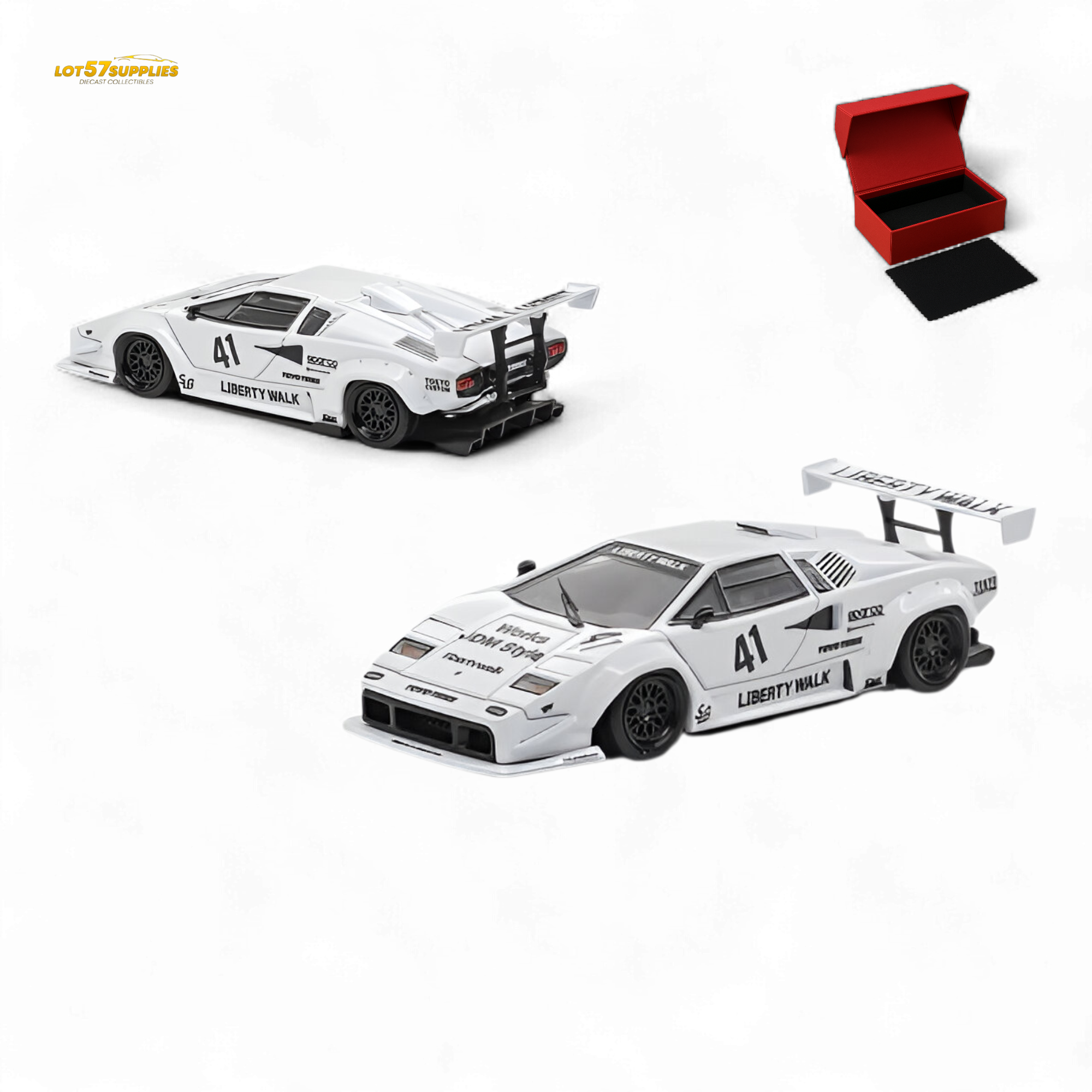 Vision64 Lamborghini Countach Luxury Version White 1:64