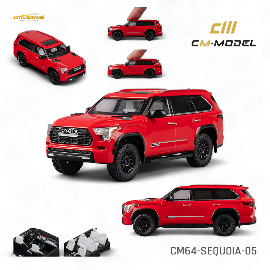 CM Model Toyota Sequoia Red 1:64