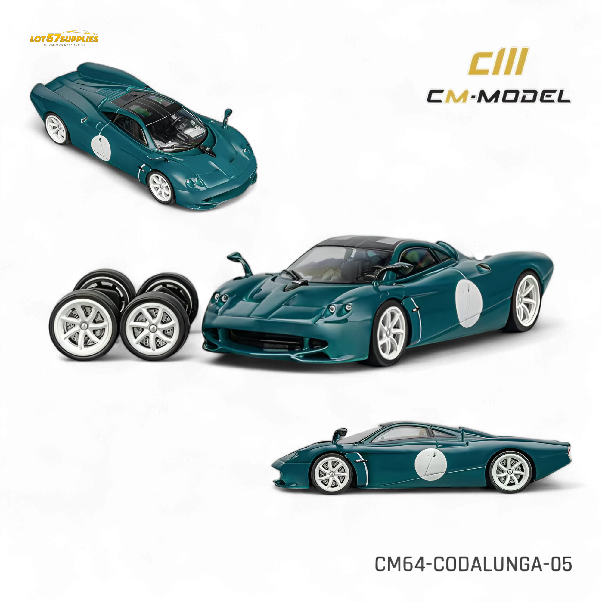 CM Model Pagani Codalunga Green 1:64