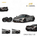 CM Model McLaren 765LT Silver Gray 1:64