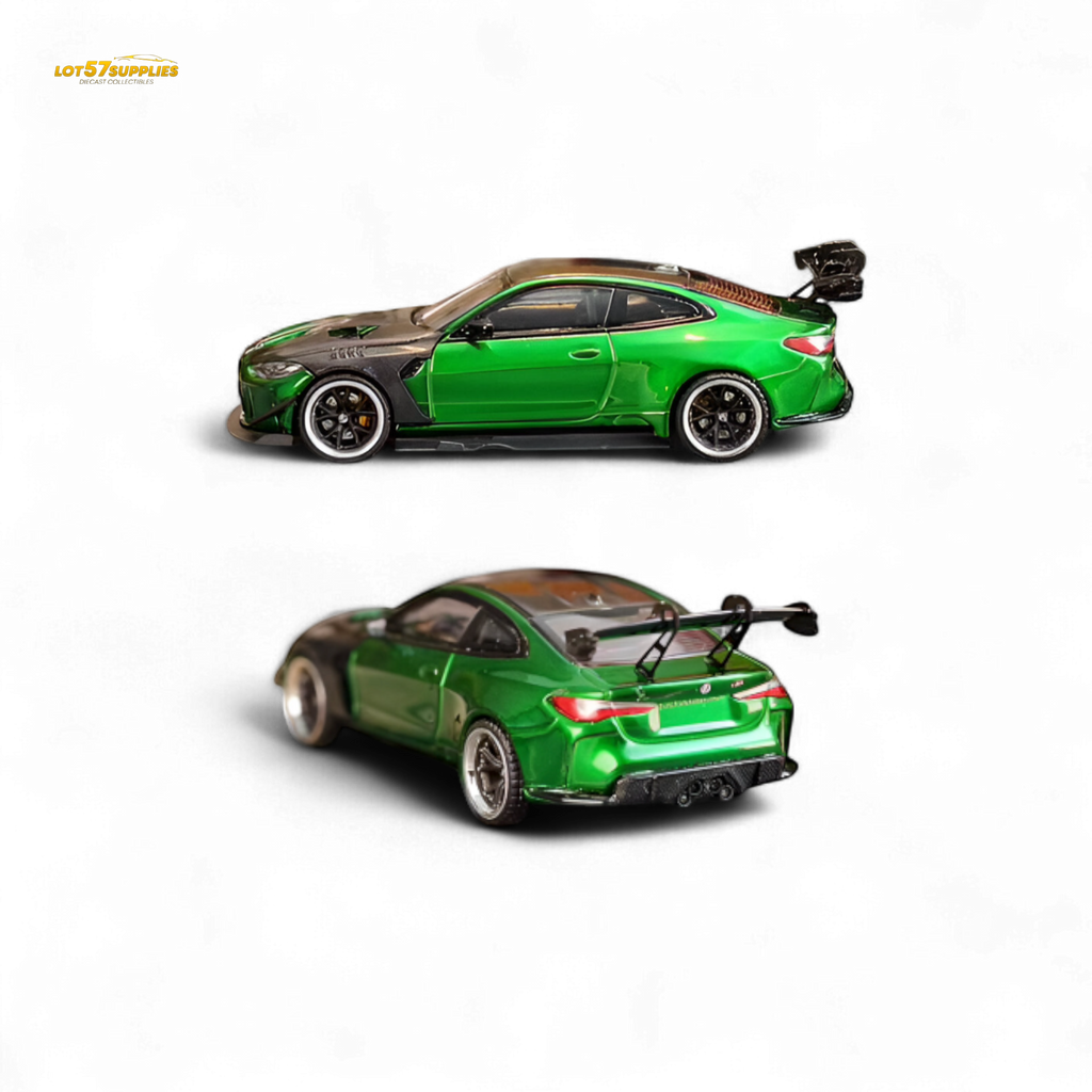 SW BMW M4 GTR Widebody Kit Gem Green 1:64