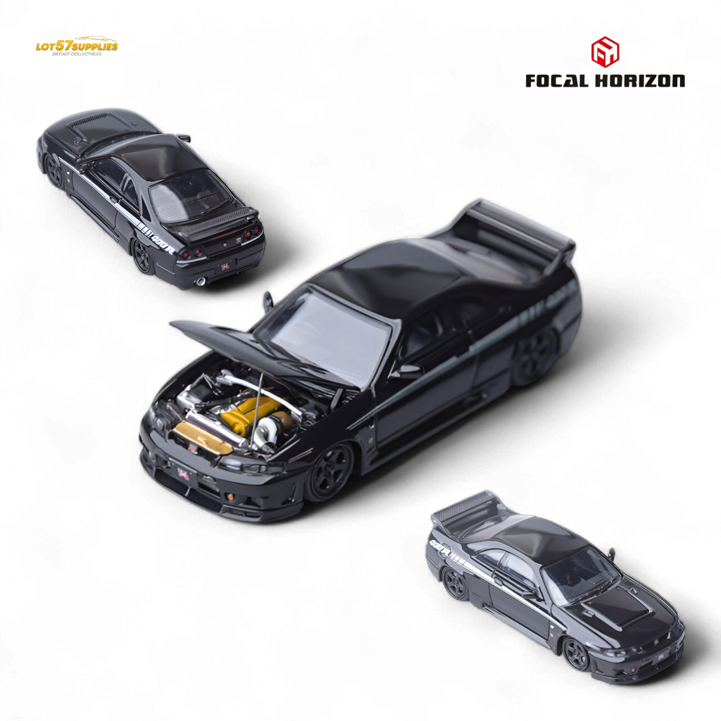 Focal Horizon Nissan Skyline GT-R R33 Nismo 400R - Black 1:64