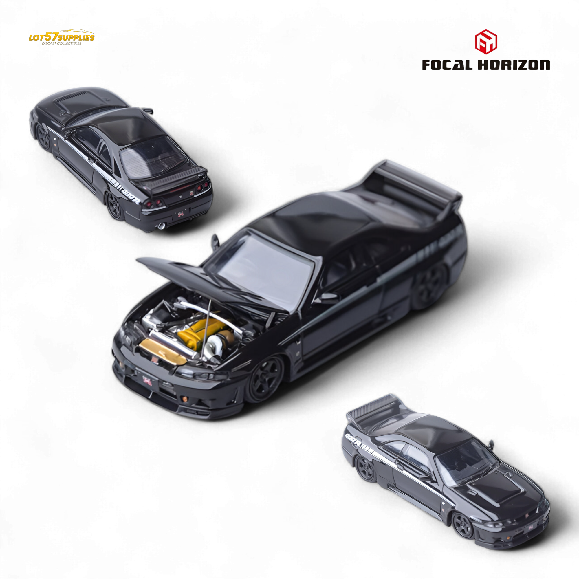 Focal Horizon Nissan Skyline GT-R R33 Nismo 400R - Black 1:64