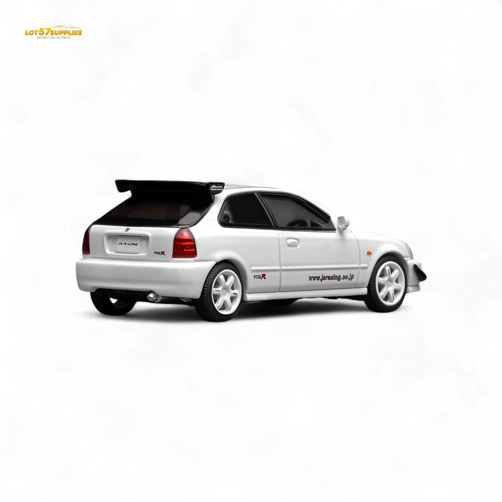 MOTORHELIX Honda Civic Type R EK9 J's Racing Livery White 1:64
