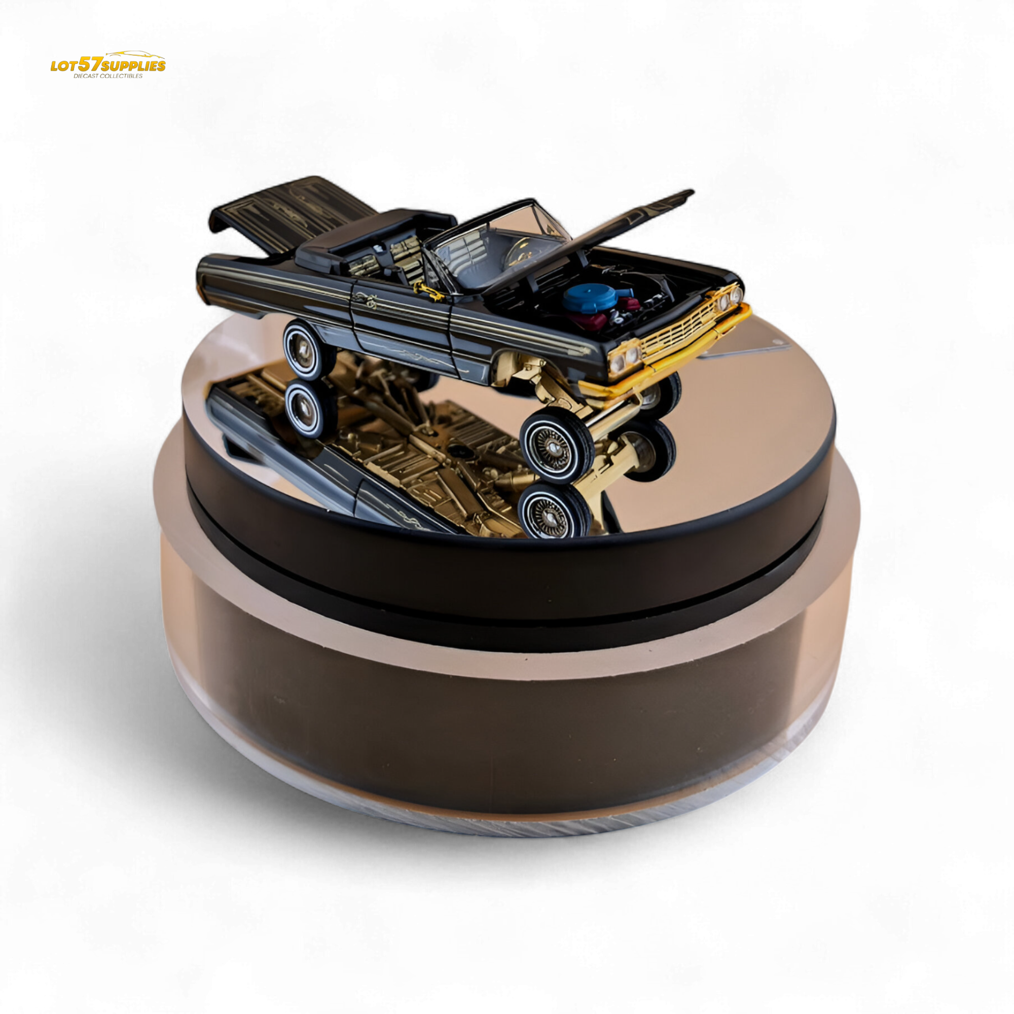 Fine Works64 Chevrolet Impala Lowrider Black Gold 1:64