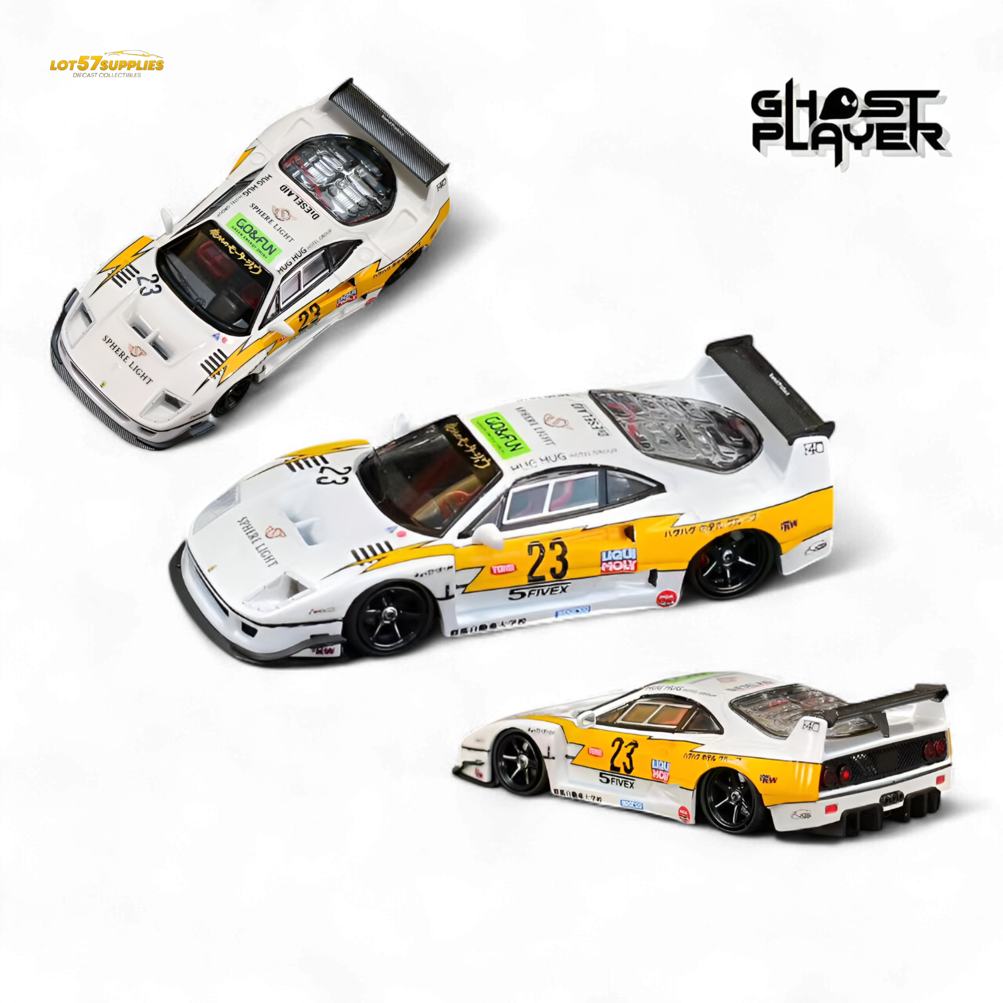 Ghost Player LBWK F40 Yellow Flash #23 1:64