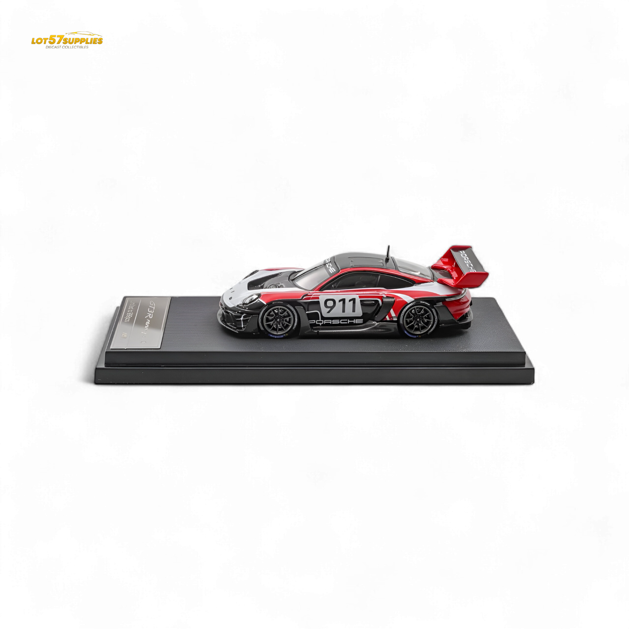 HKM Porsche 911 GT3 R Rennsport Red-White 1:64
