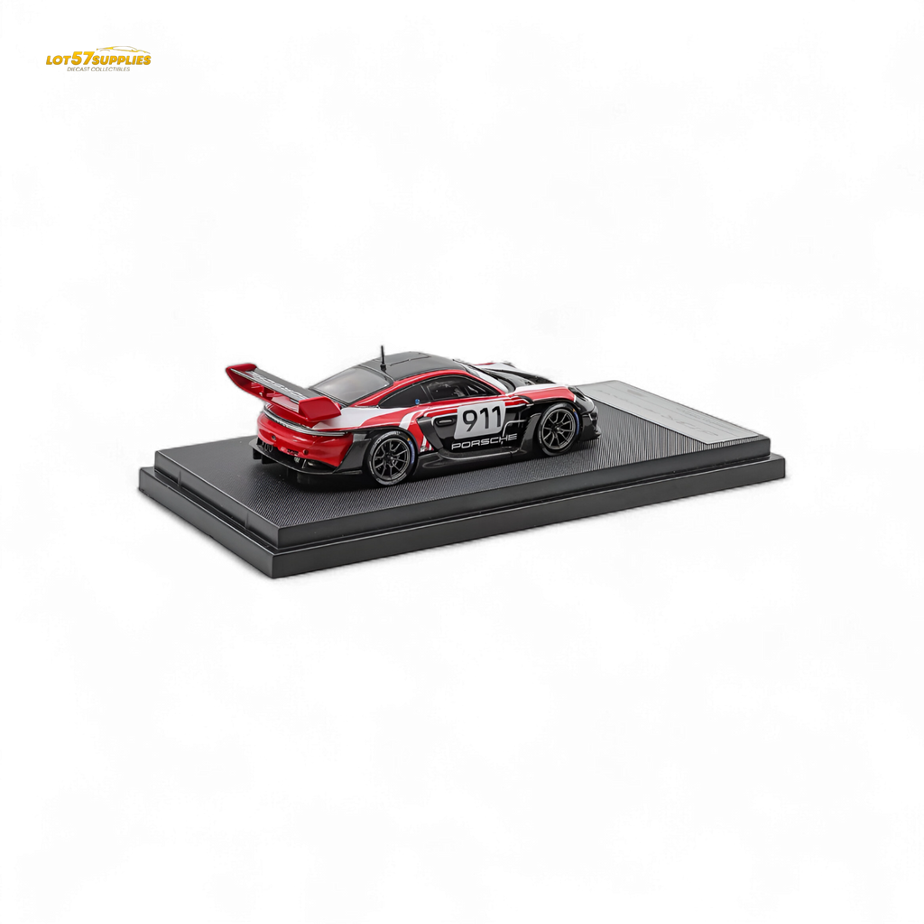 HKM Porsche 911 GT3 R Rennsport Red-White 1:64