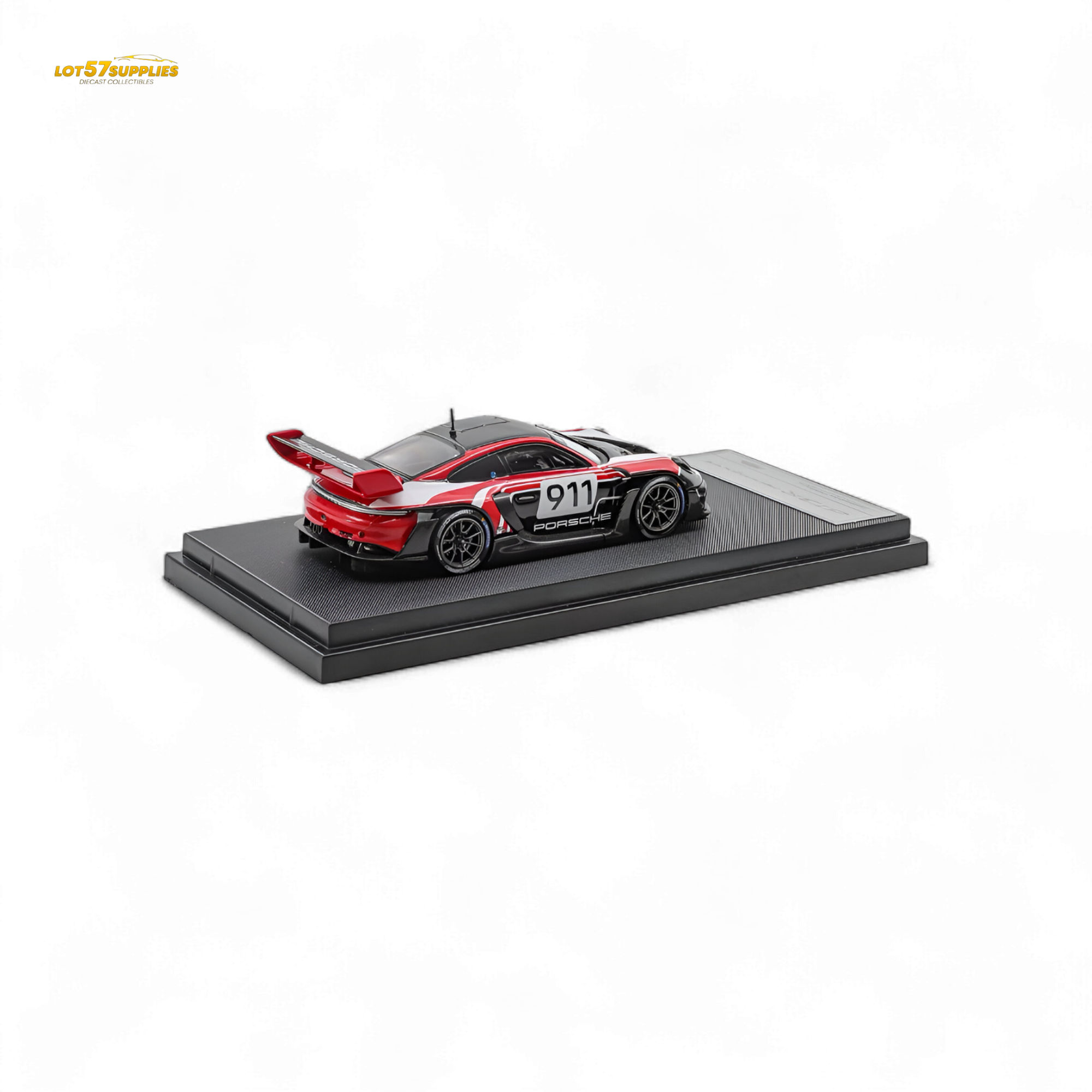 HKM Porsche 911 GT3 R Rennsport Red-White 1:64