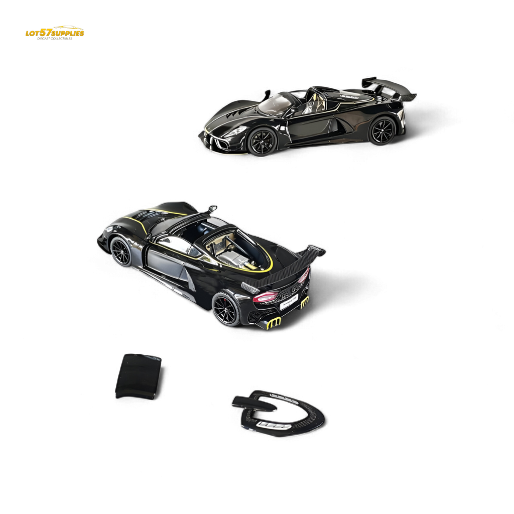 Rhino Model Hennessey Venom F5 Black 1:64