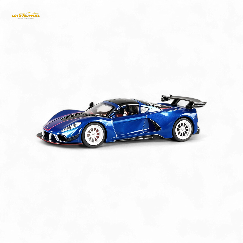 Rhino Model Hennessey Venom F5 Blue 1:64