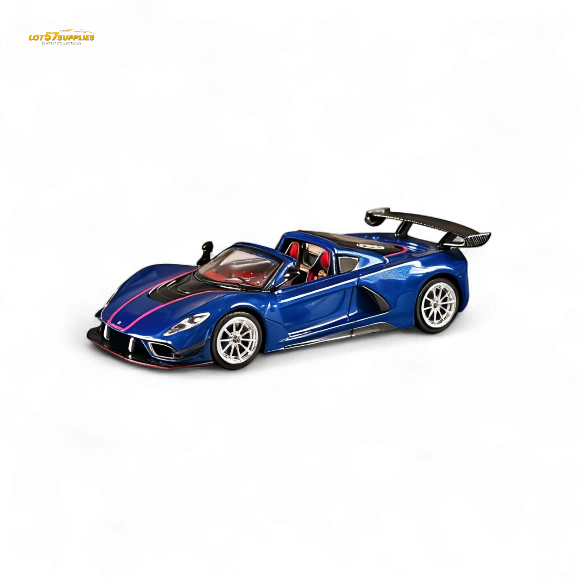 Rhino Model Hennessey Venom F5 Blue 1:64