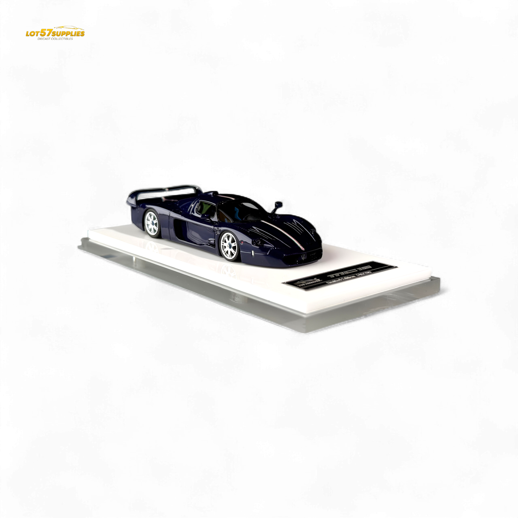 YM Model Maserati MC12 Stradale Corsa Blue Carbon 1:64
