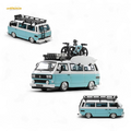 Mortal VW T3 Lowrider Van Tiff Blue + White 1:64