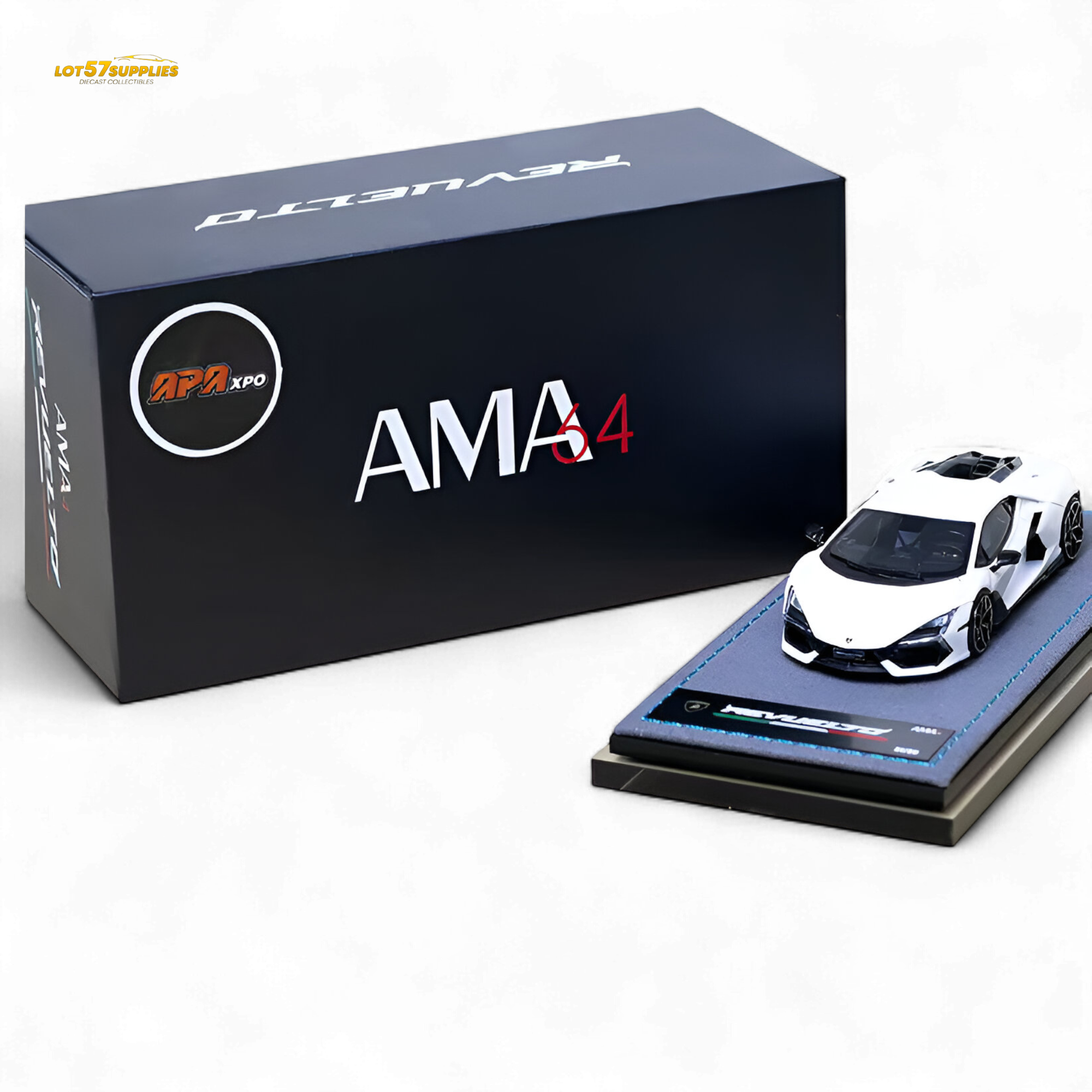 Ama64 Lamborghini Revuelto LB744 White 1:64
