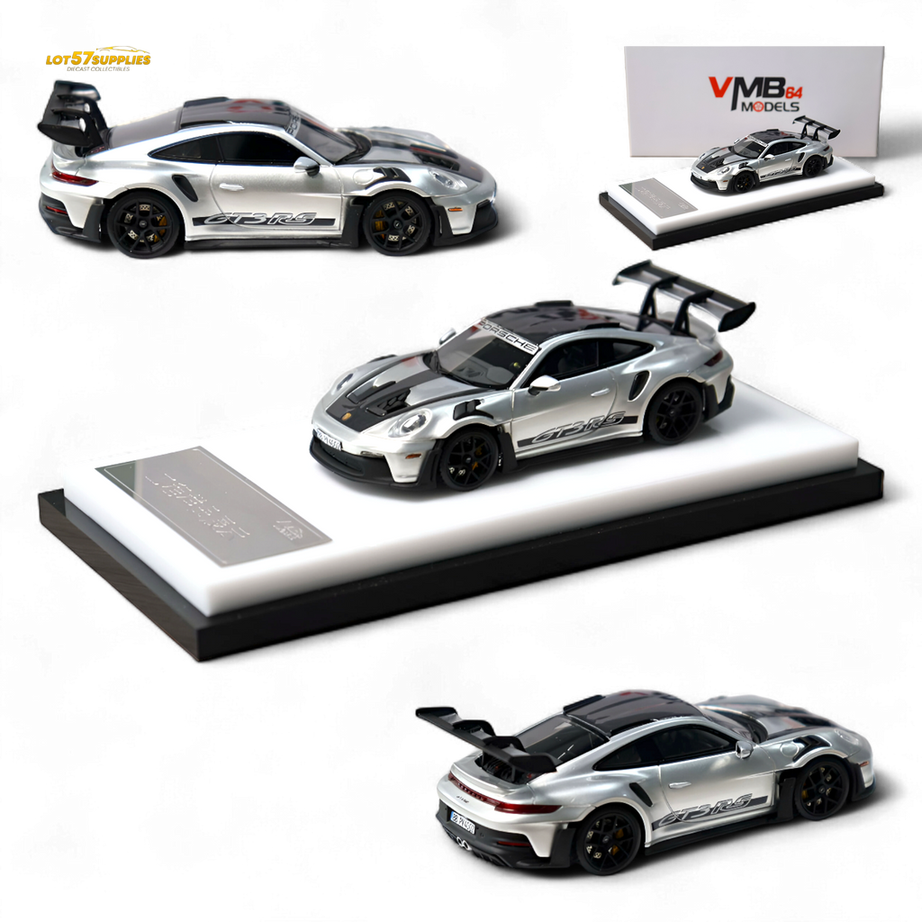 VMB Porsche 992 GT3 RS GT Silver 1:64