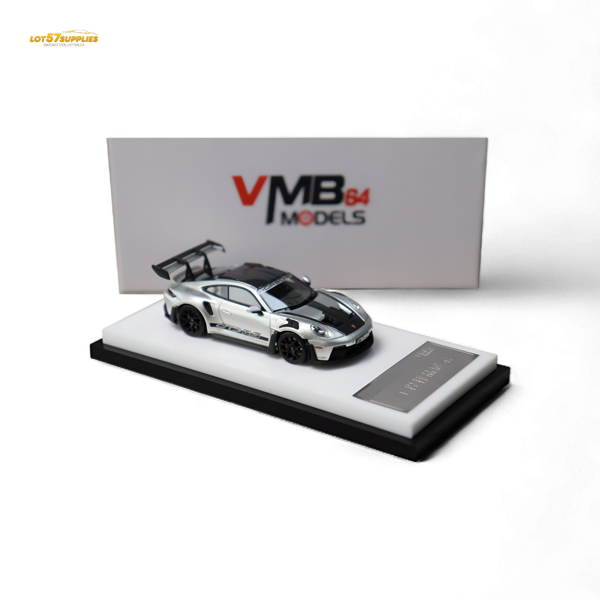 VMB Porsche 992 GT3 RS GT Silver 1:64