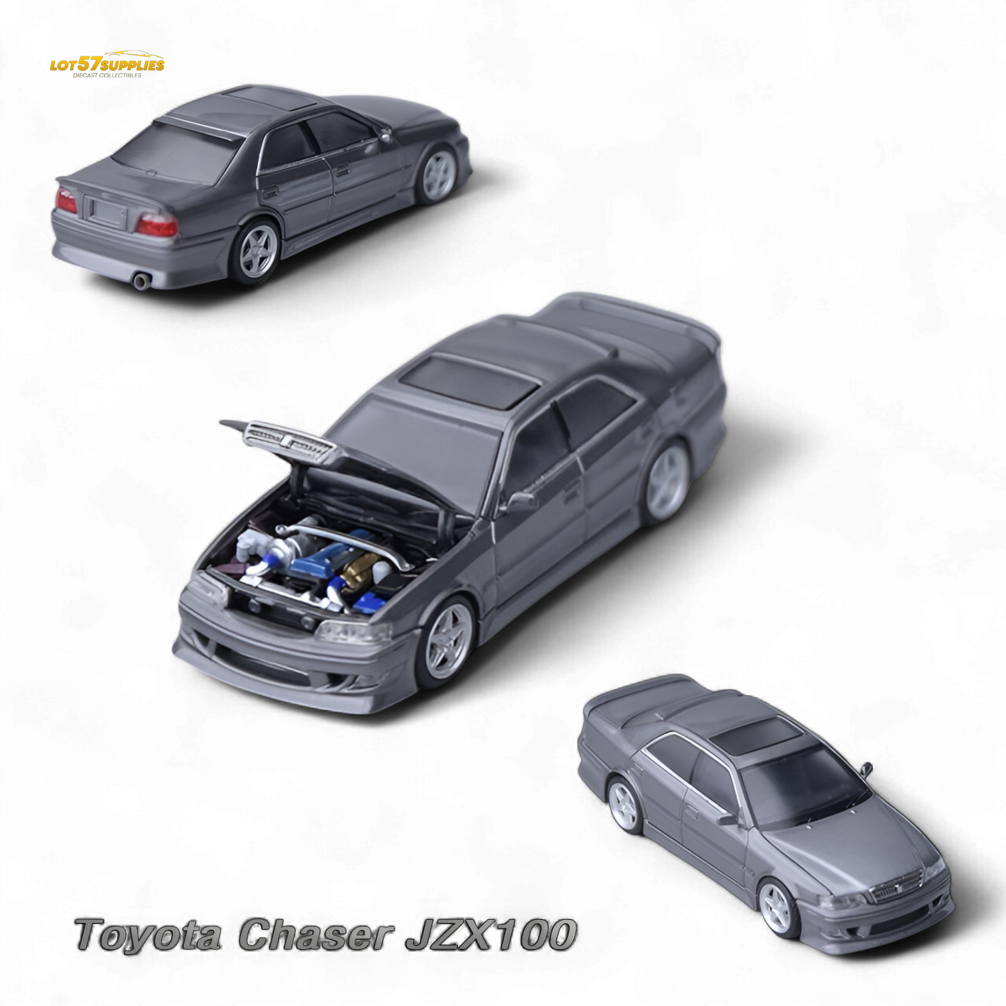 Model One Toyota JZX100 Gunmetal Gray 1:64