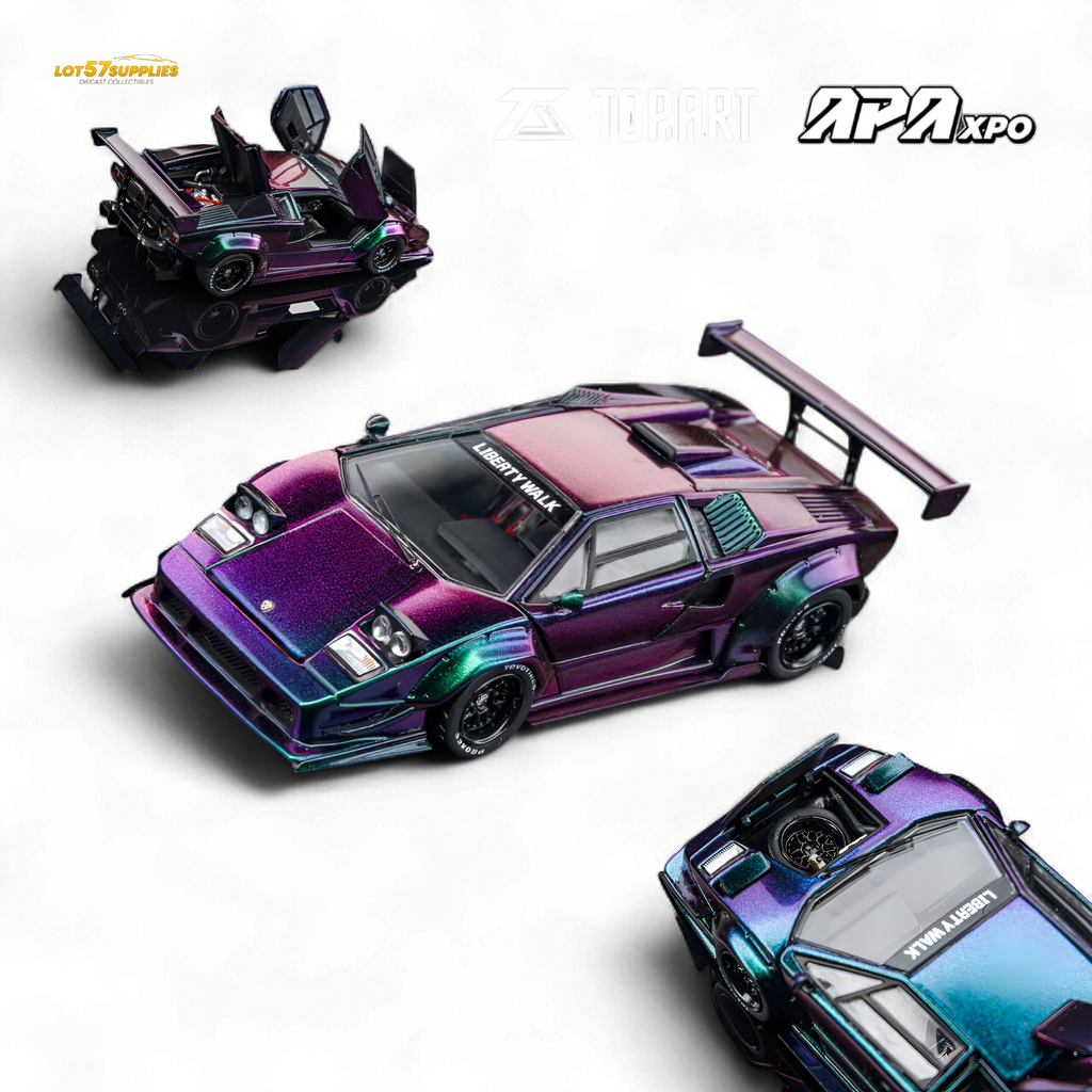 TOPART Lamborghini Countach Liberty Walk Chameleon 1:64