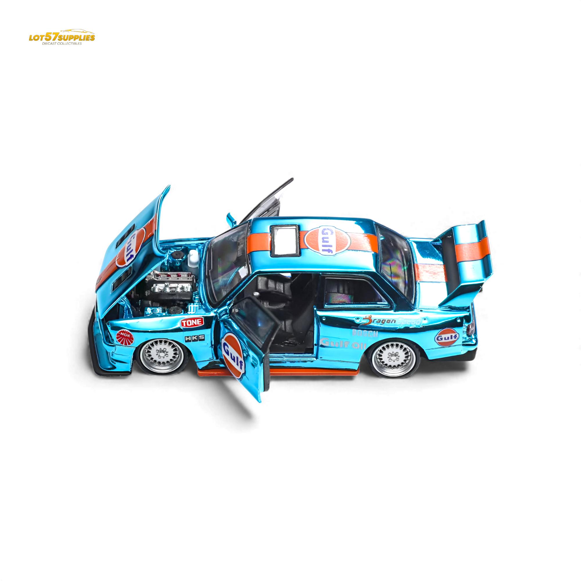 DEMON KING Auto BMW E30 Gulf 1:64