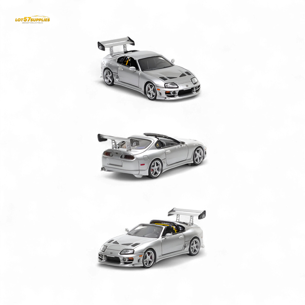 Fast Speed Supra Targa - Silver 1:64