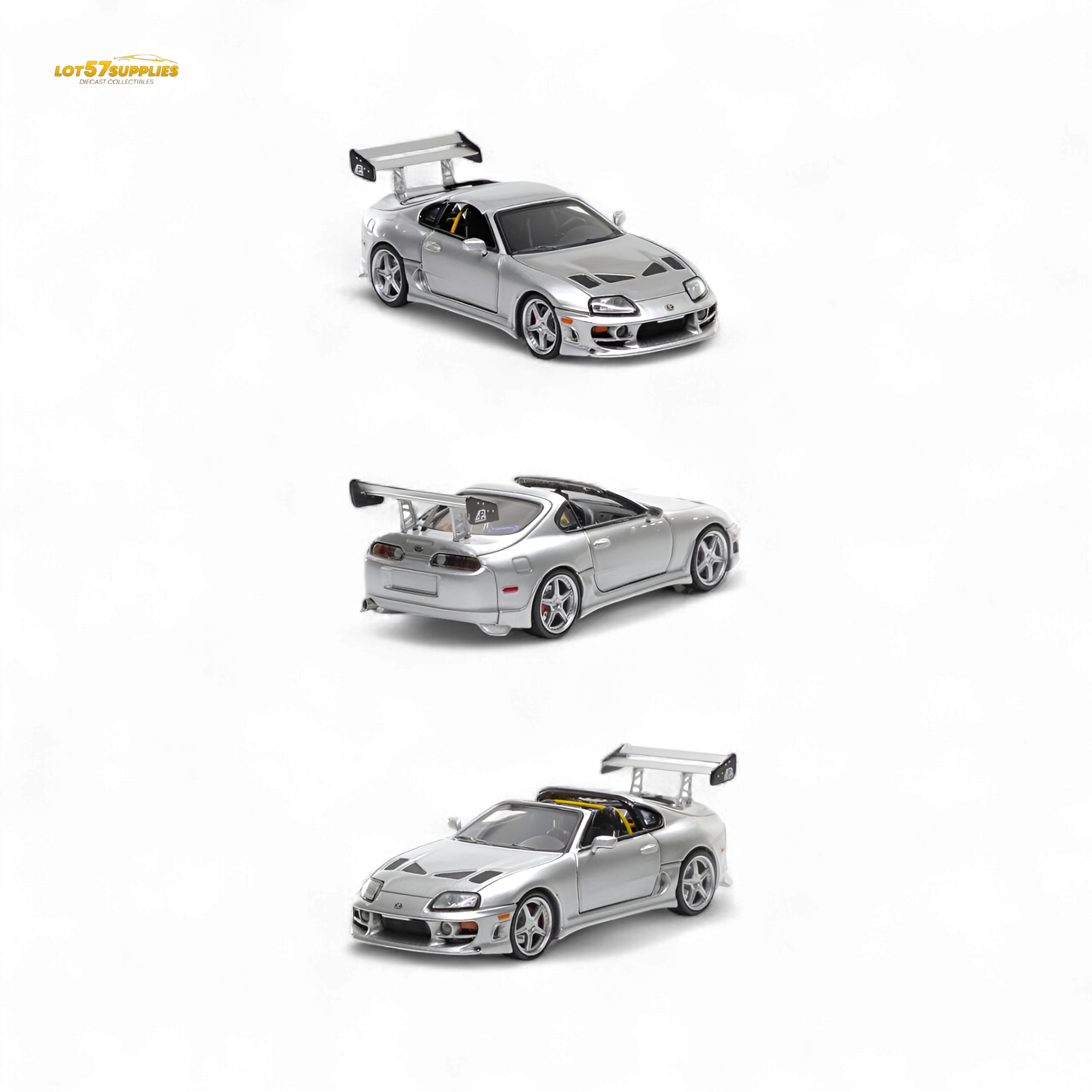 Fast Speed Supra Targa - Silver 1:64