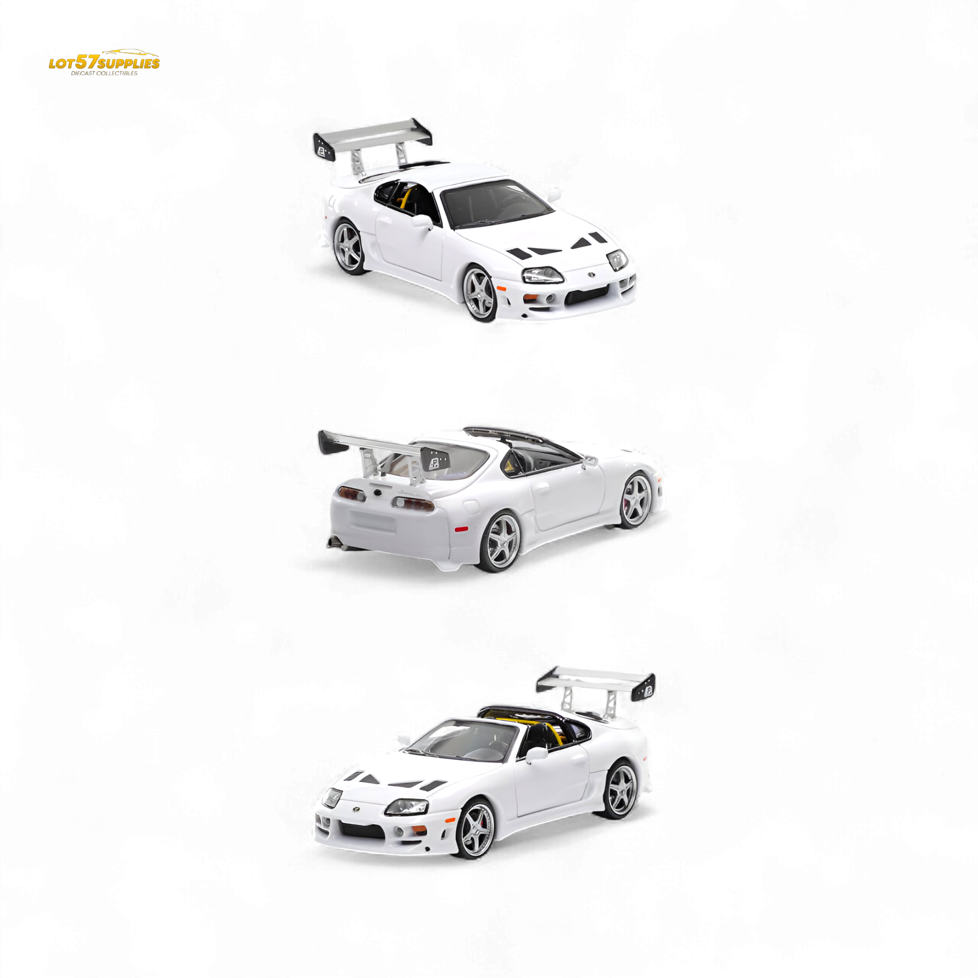 Fast Speed Supra Targa White 1:64