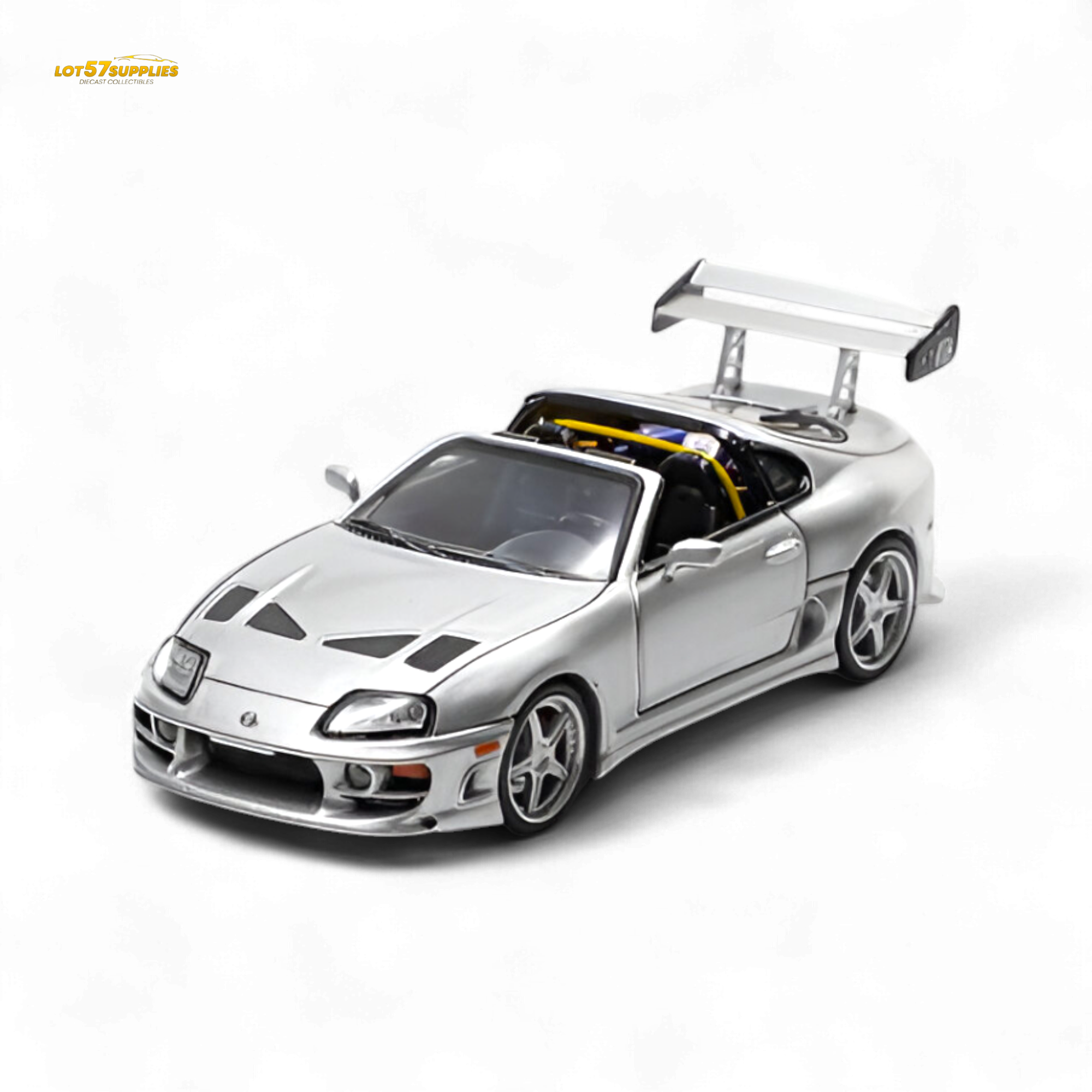 Fast Speed Supra Targa - Silver 1:64
