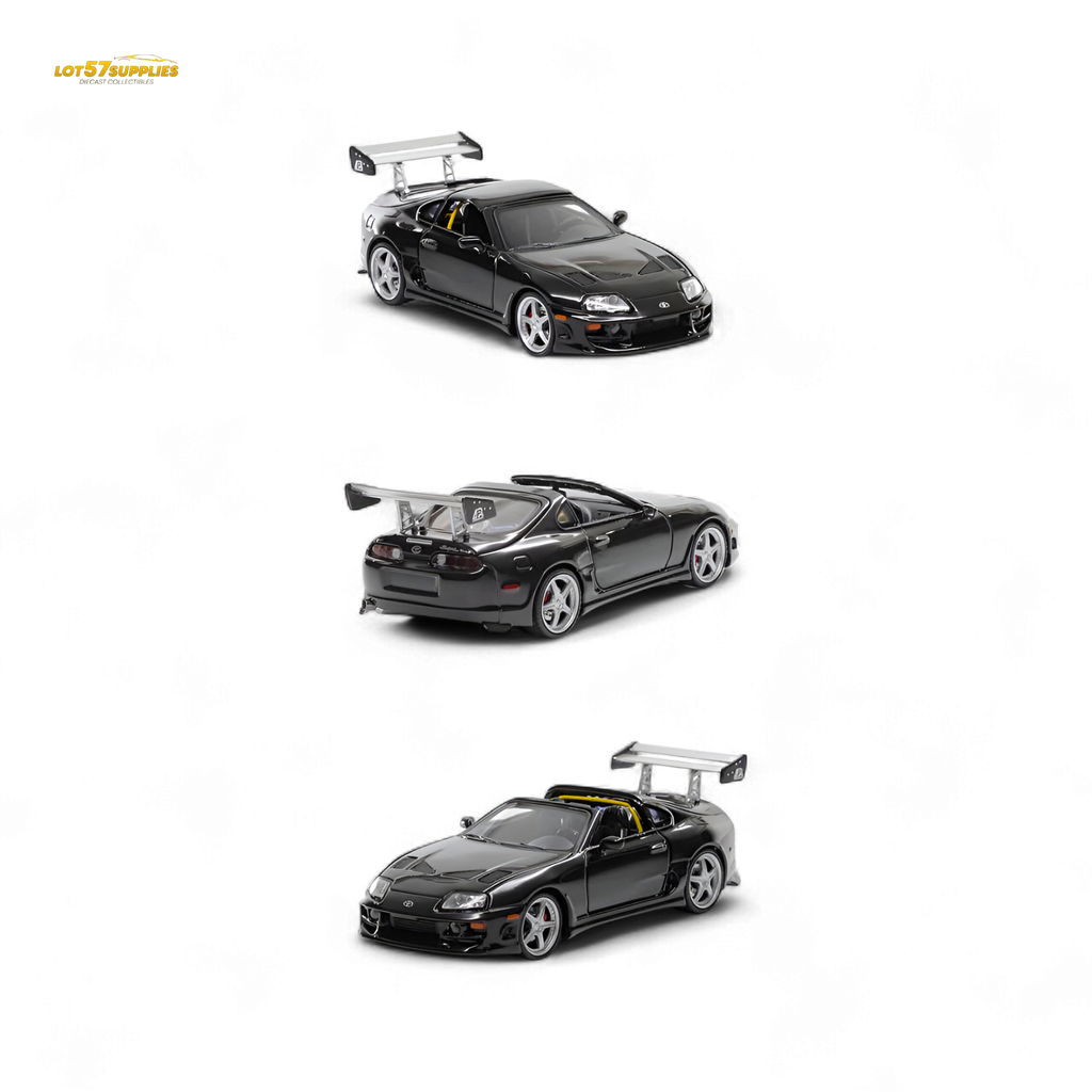 Fast Speed Supra Targa Black 1:64